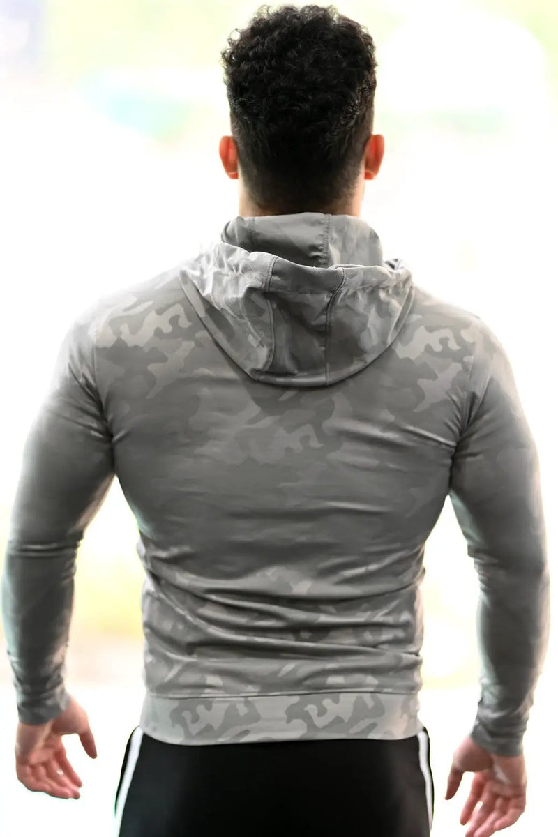 Camo Jacket Light Grey by Fuaark Nz