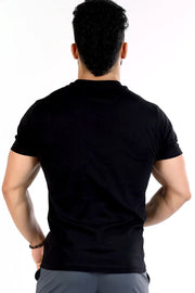 Classic T-shirt Black with Brown by Fuaark Nz