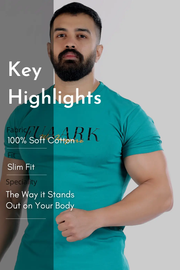Classic T-shirt Turquoise Green by Fuaark Nz