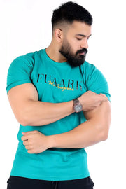 Classic T-shirt Turquoise Green by Fuaark Nz