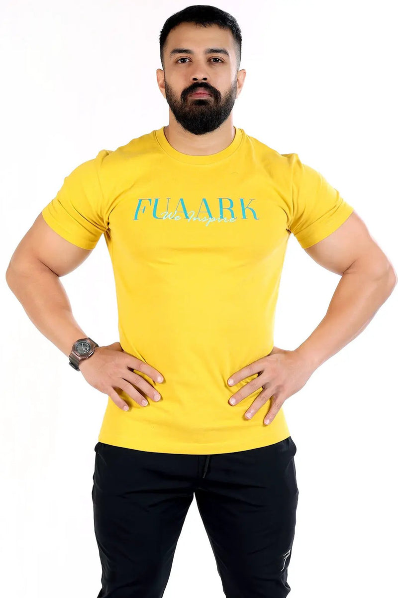 Classic T-shirt Mustard by Fuaark Nz
