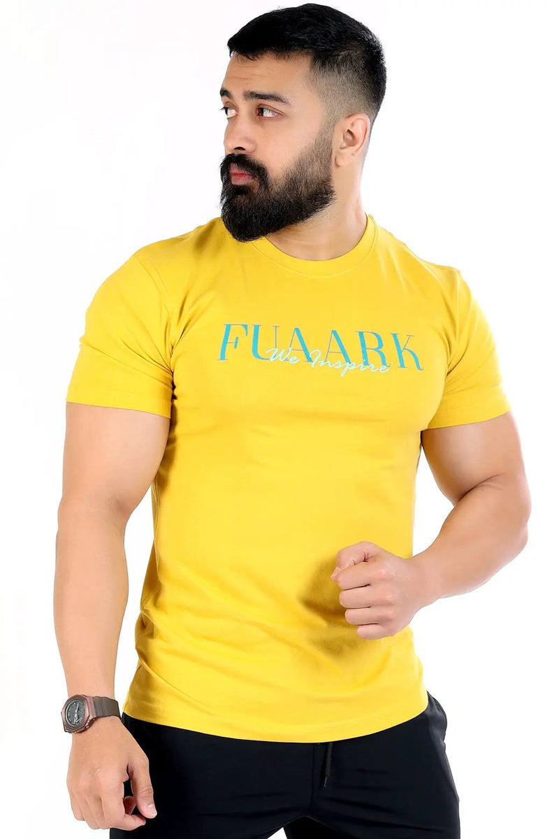 Classic T-shirt Mustard by Fuaark Nz
