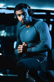 Compression Fullsleeves T-shirt Grey by Fuaark Nz