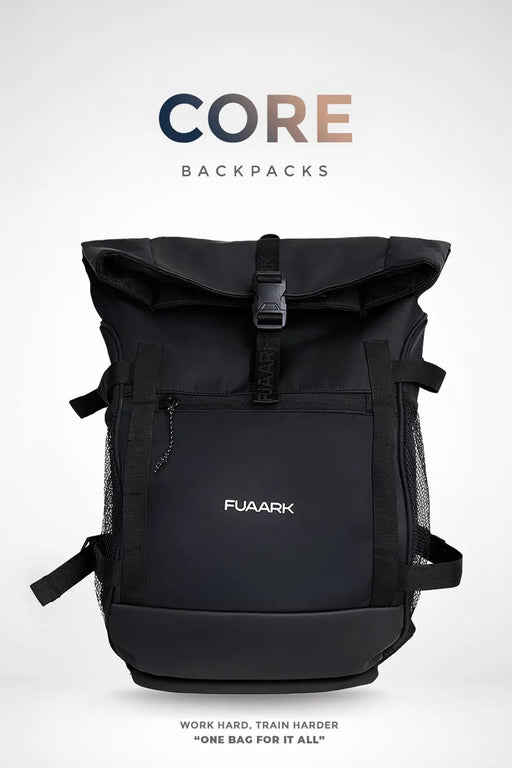 Core Backpack Bag Black by Fuaark Nz