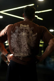 Eagle Oversized T-shirt Coffee by Fuaark Nz