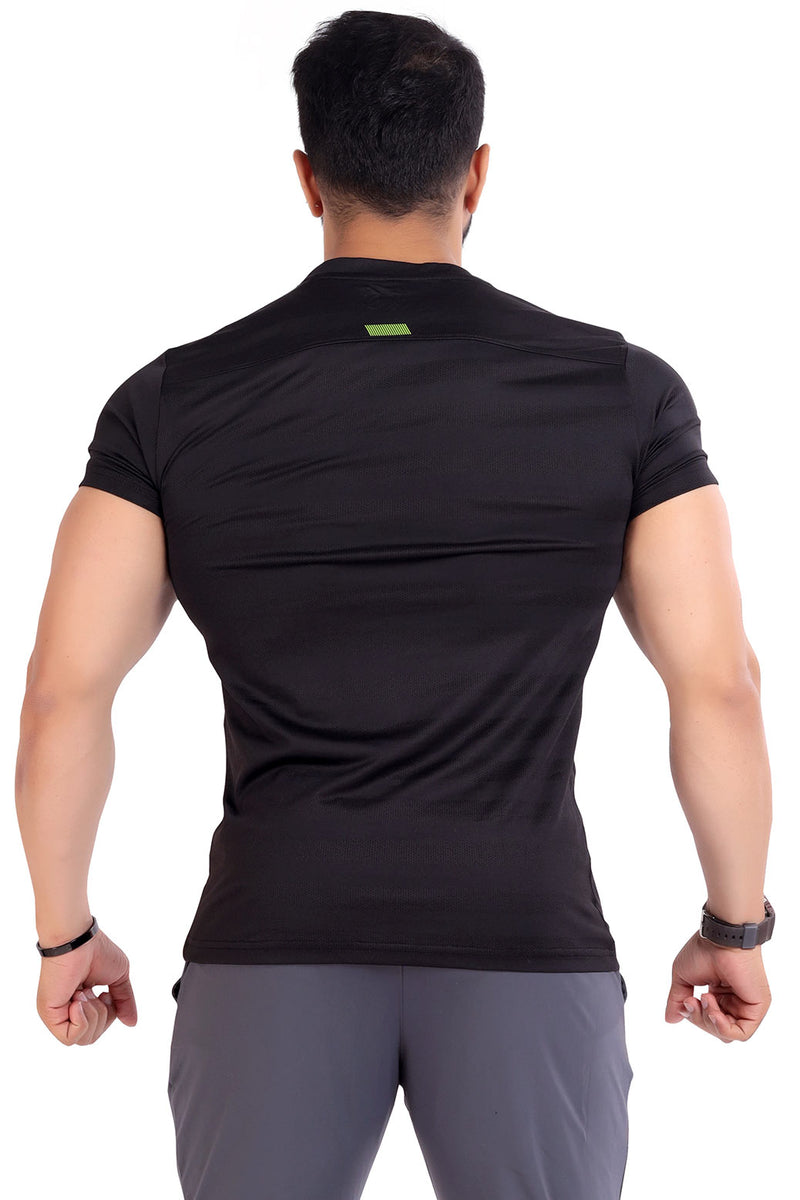 Emblem T-shirt Black by Fuaark Nz