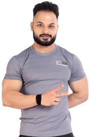 Emblem T-shirt Grey by Fuaark Nz