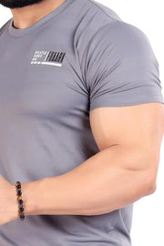 Emblem T-shirt Grey by Fuaark Nz