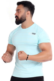 Emblem T-shirt Sky Blue by Fuaark Nz