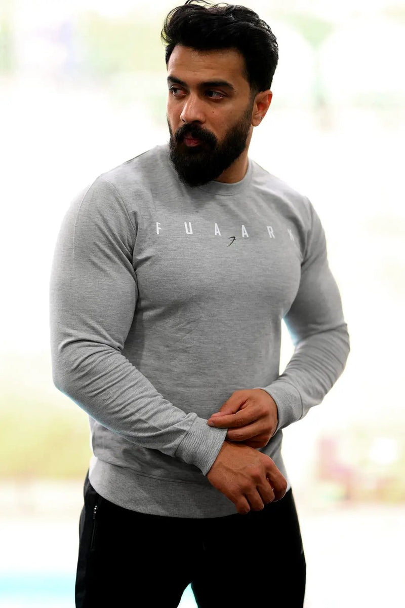 Fall Sweatshirt Light Grey by Fuaark Nz