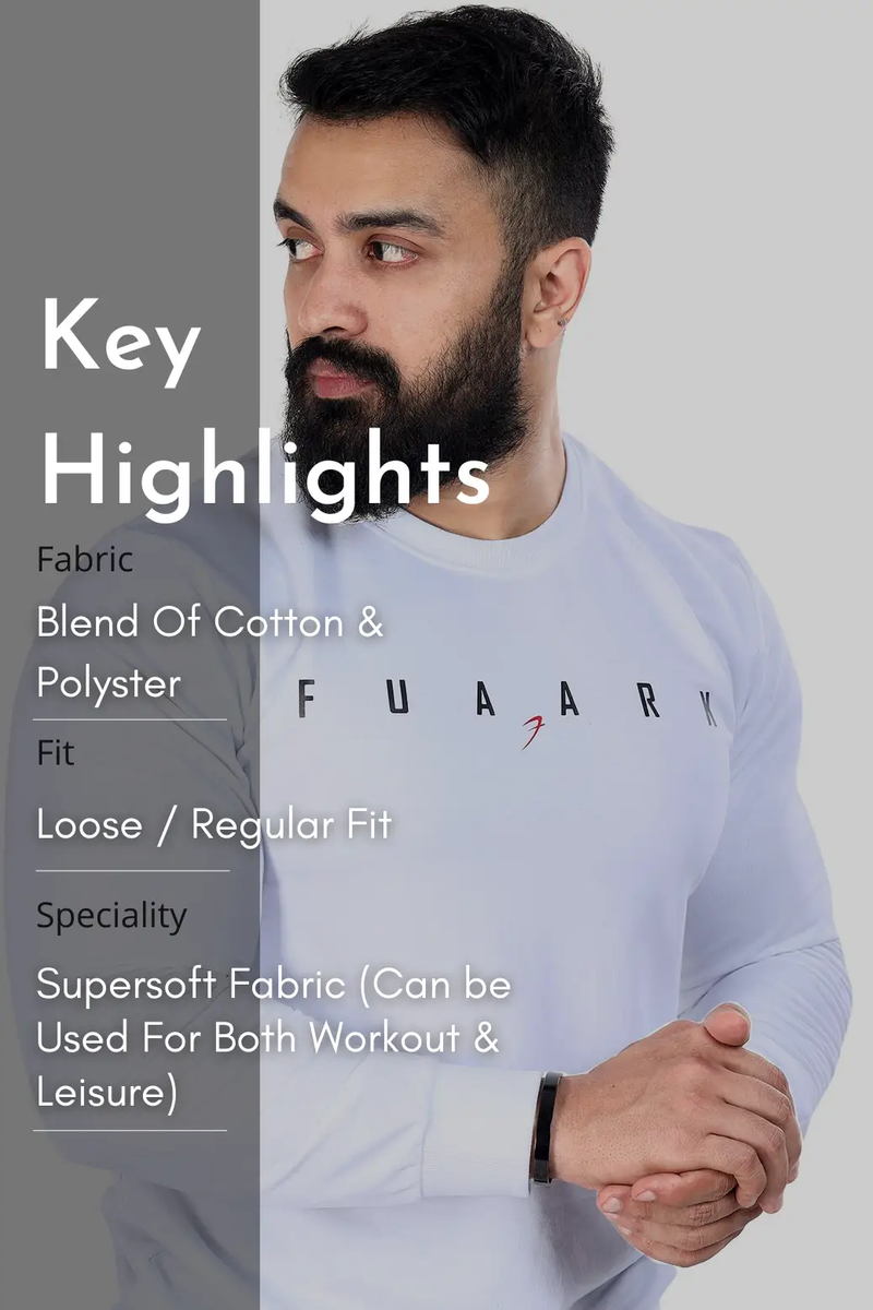 Fall Sweatshirt White by Fuaark Nz