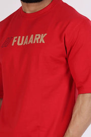 Greatest Oversized T-shirt Red by Fuaark Nz