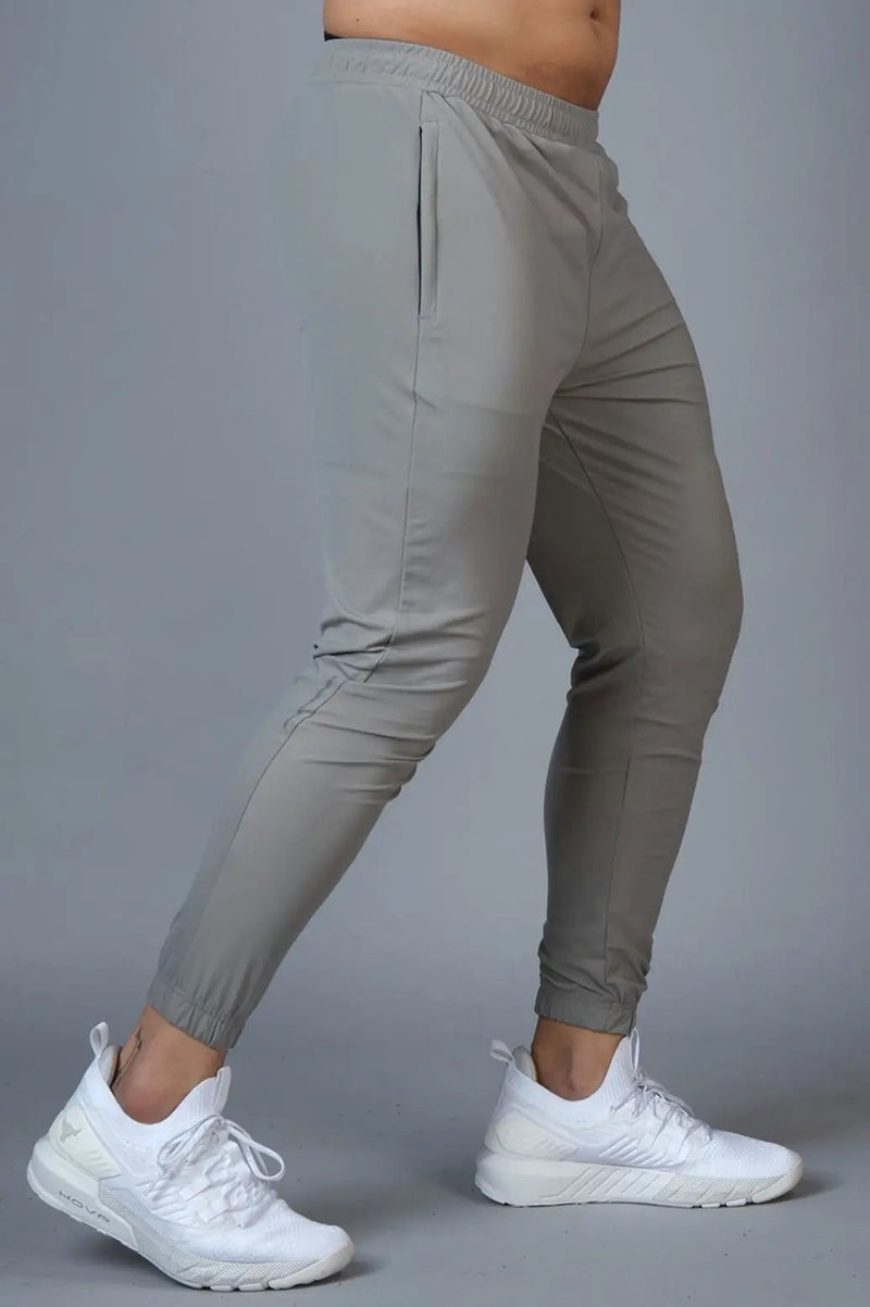 Identity Nylon Joggers Light Grey by Fuaark Nz