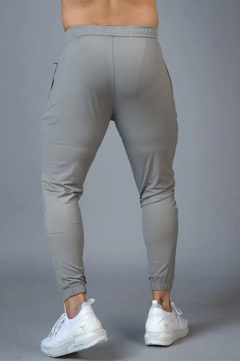 Identity Nylon Joggers Light Grey by Fuaark Nz