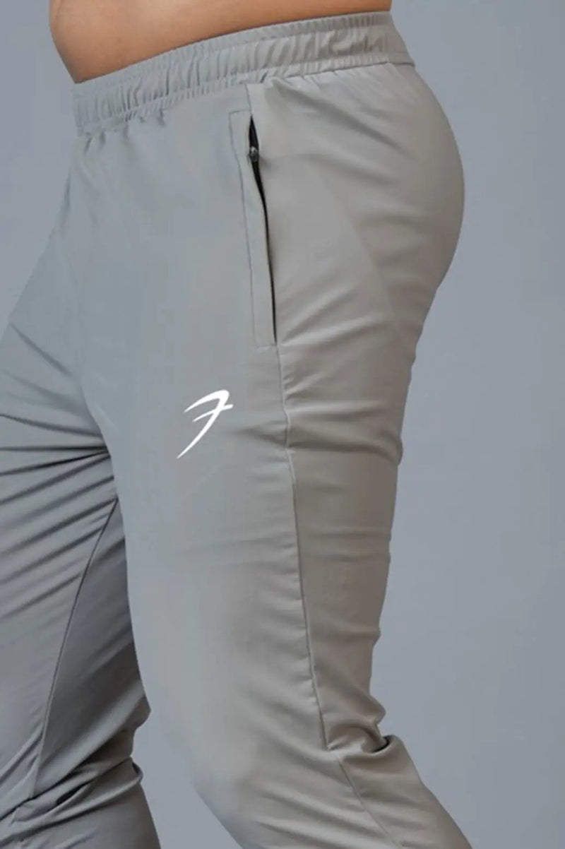 Identity Nylon Joggers Light Grey by Fuaark Nz