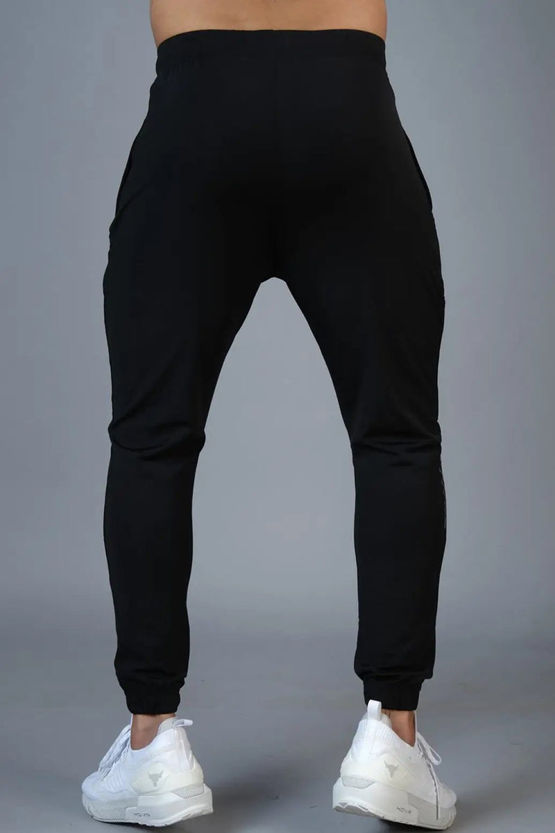 Identity Nylon Joggers Black by Fuaark Nz