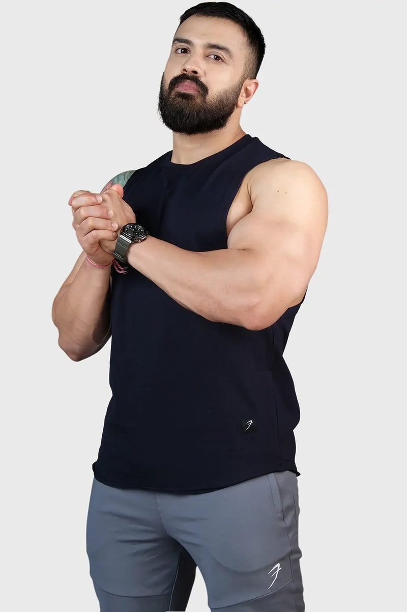Legacy DeepArm Tank Navy by Fuaark Nz