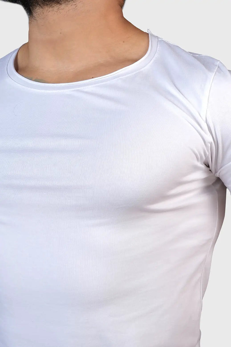 Legacy Scoop Neck T-shirt White by Fuaark Nz