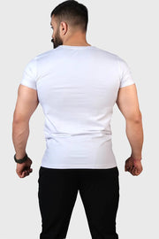 Legacy Scoop Neck T-shirt White by Fuaark Nz