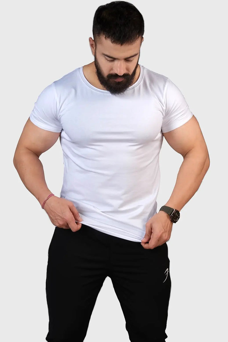 Legacy Scoop Neck T-shirt White by Fuaark Nz