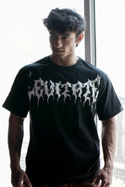 Levitate Oversized T-shirt Black by Fuaark Nz