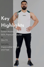 Lining Tank White by Fuaark Nz