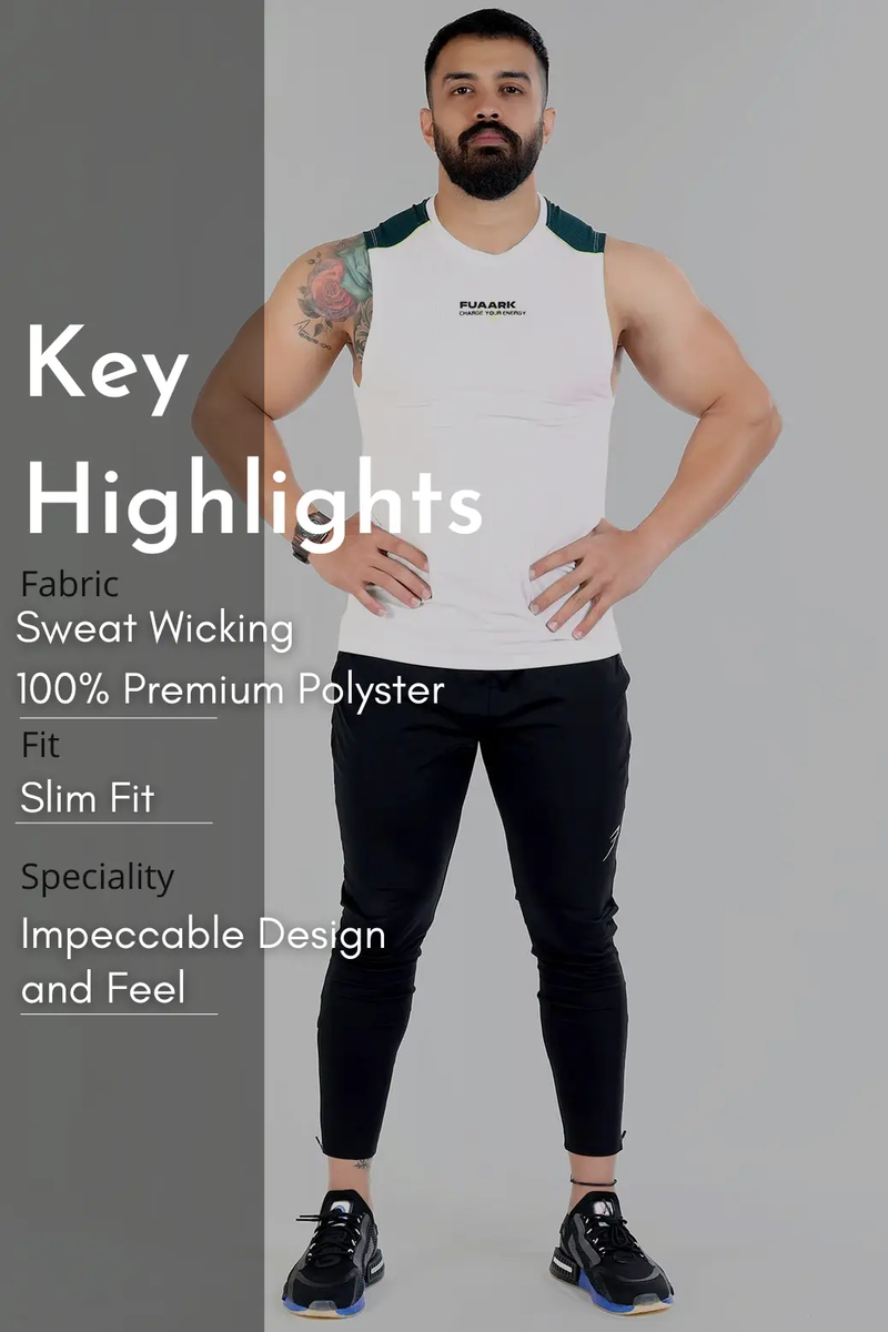 Lining Tank White by Fuaark Nz