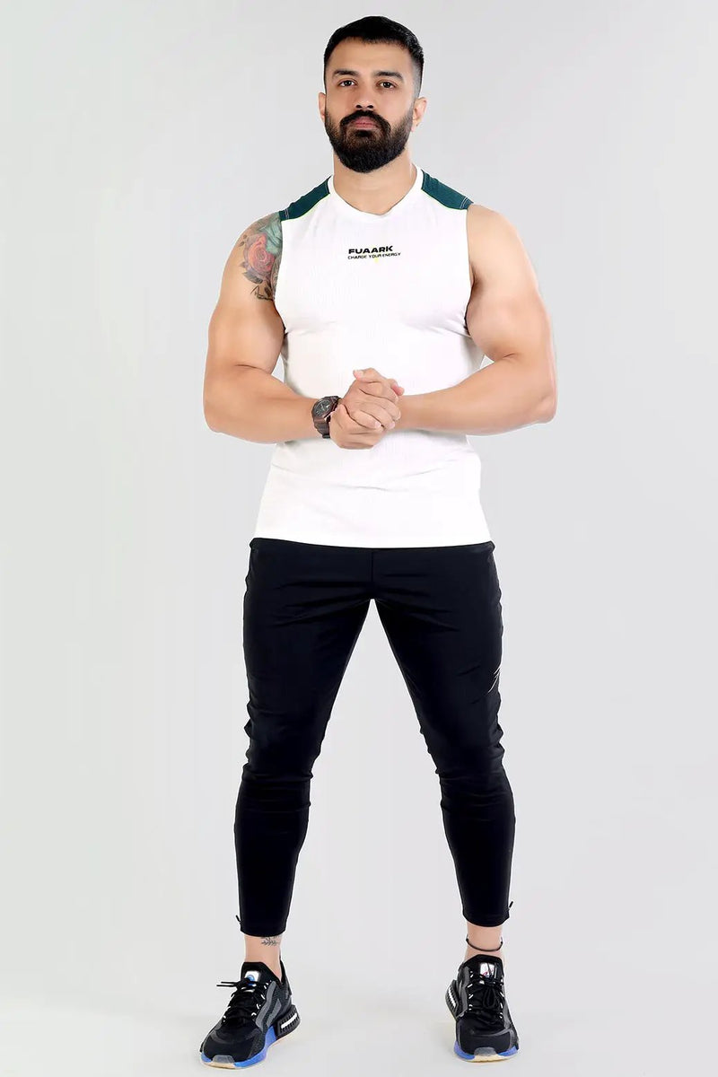 Lining Tank White by Fuaark Nz