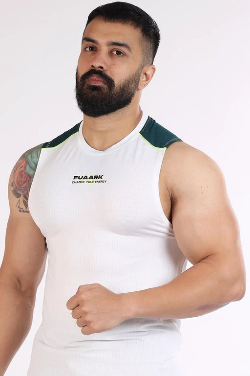 Lining Tank White by Fuaark Nz