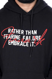Oversized Frost Hoodie Black by Fuaark Nz