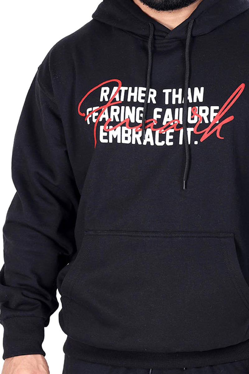 Oversized Frost Hoodie Black by Fuaark Nz
