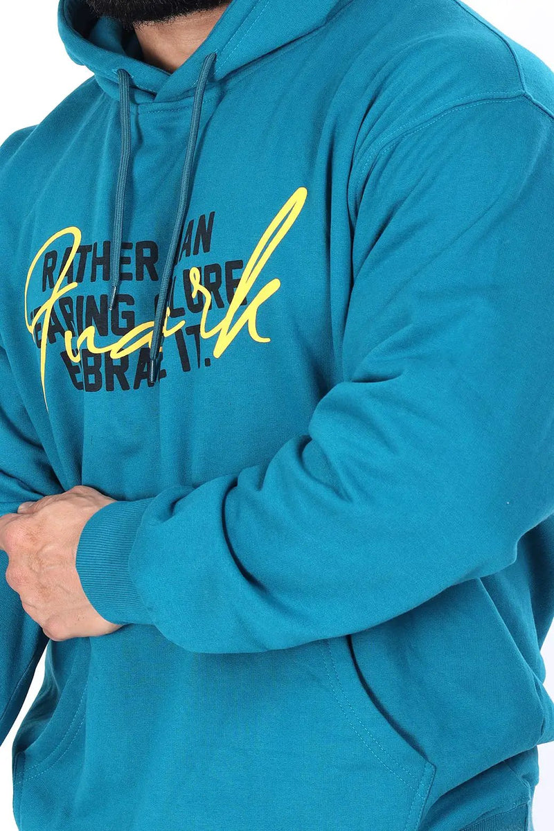 Oversized Frost Hoodie Teal by Fuaark Nz