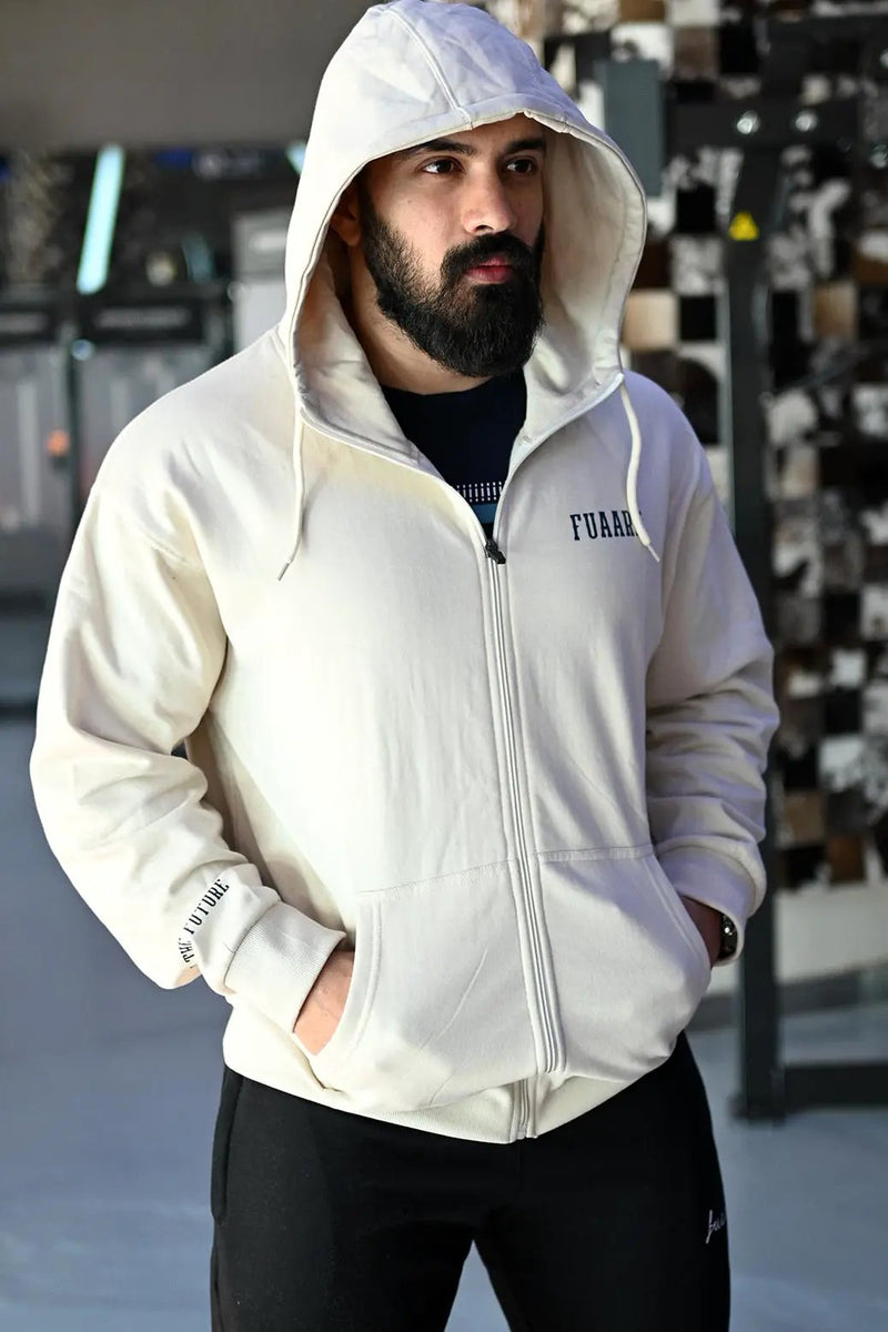Oversized Frost Jacket Beige by Fuaark Nz