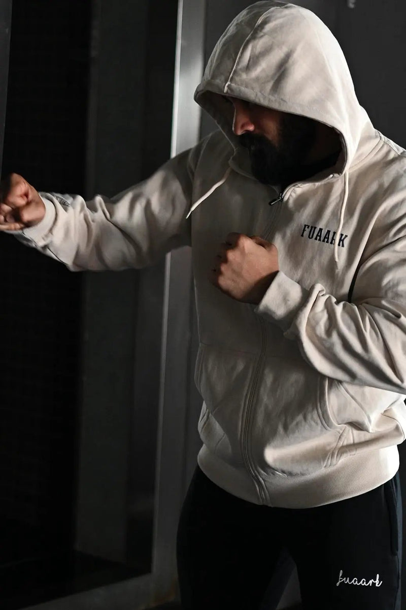 Oversized Frost Jacket Beige by Fuaark Nz