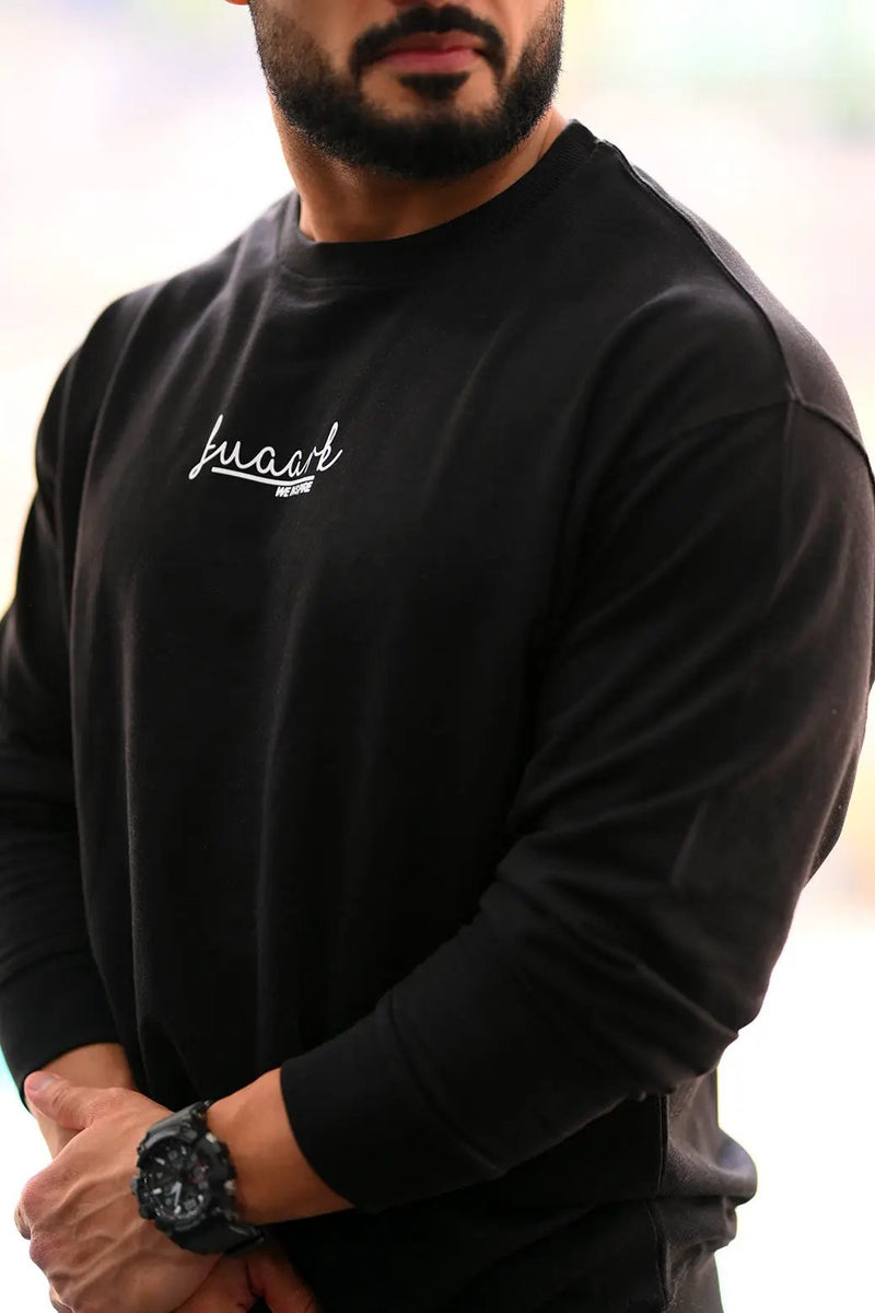 Oversized Sweatshirt Black by Fuaark Nz