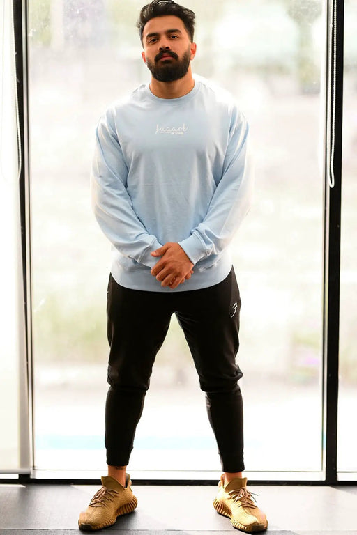 Oversized Sweatshirt Sky Blue by Fuaark Nz
