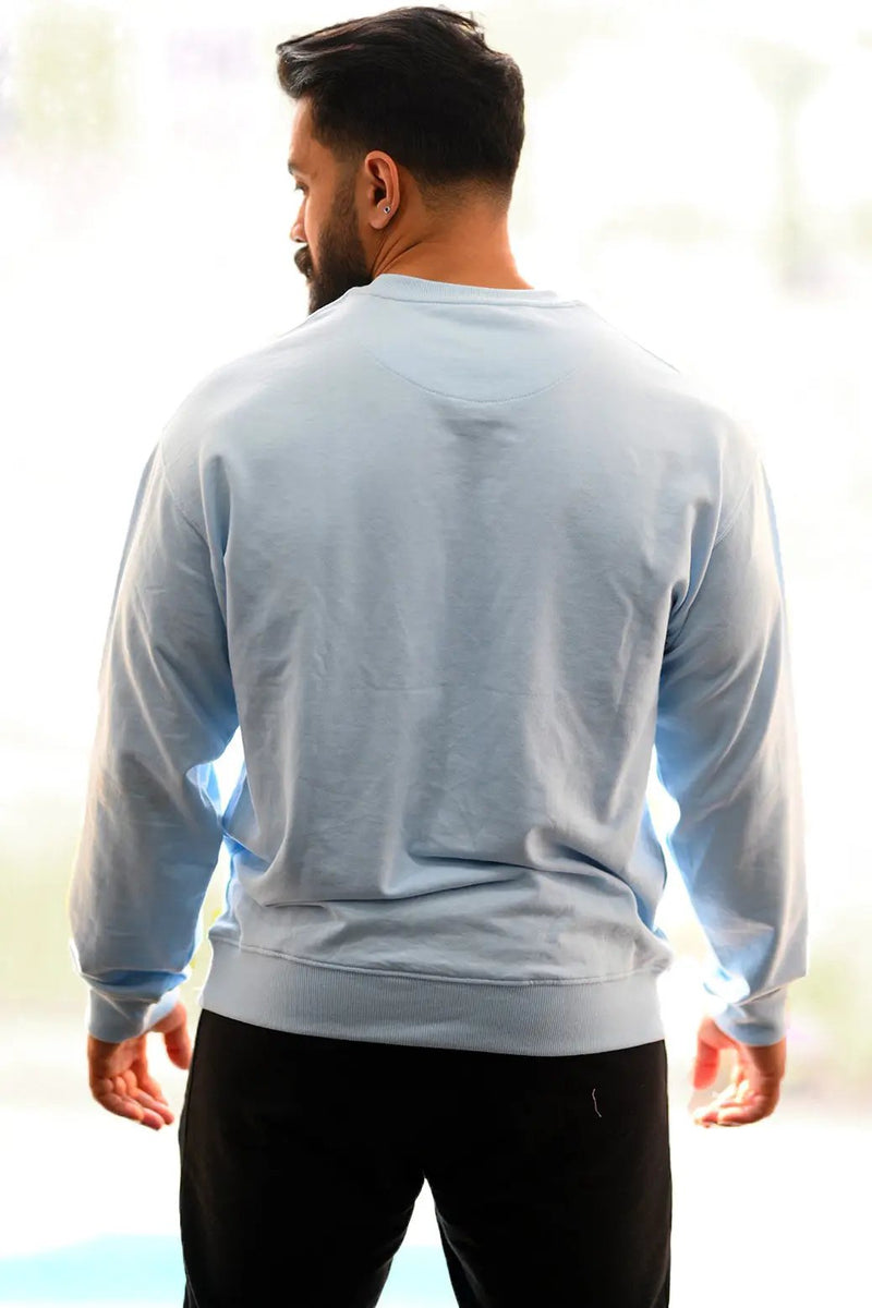Oversized Sweatshirt Sky Blue by Fuaark Nz