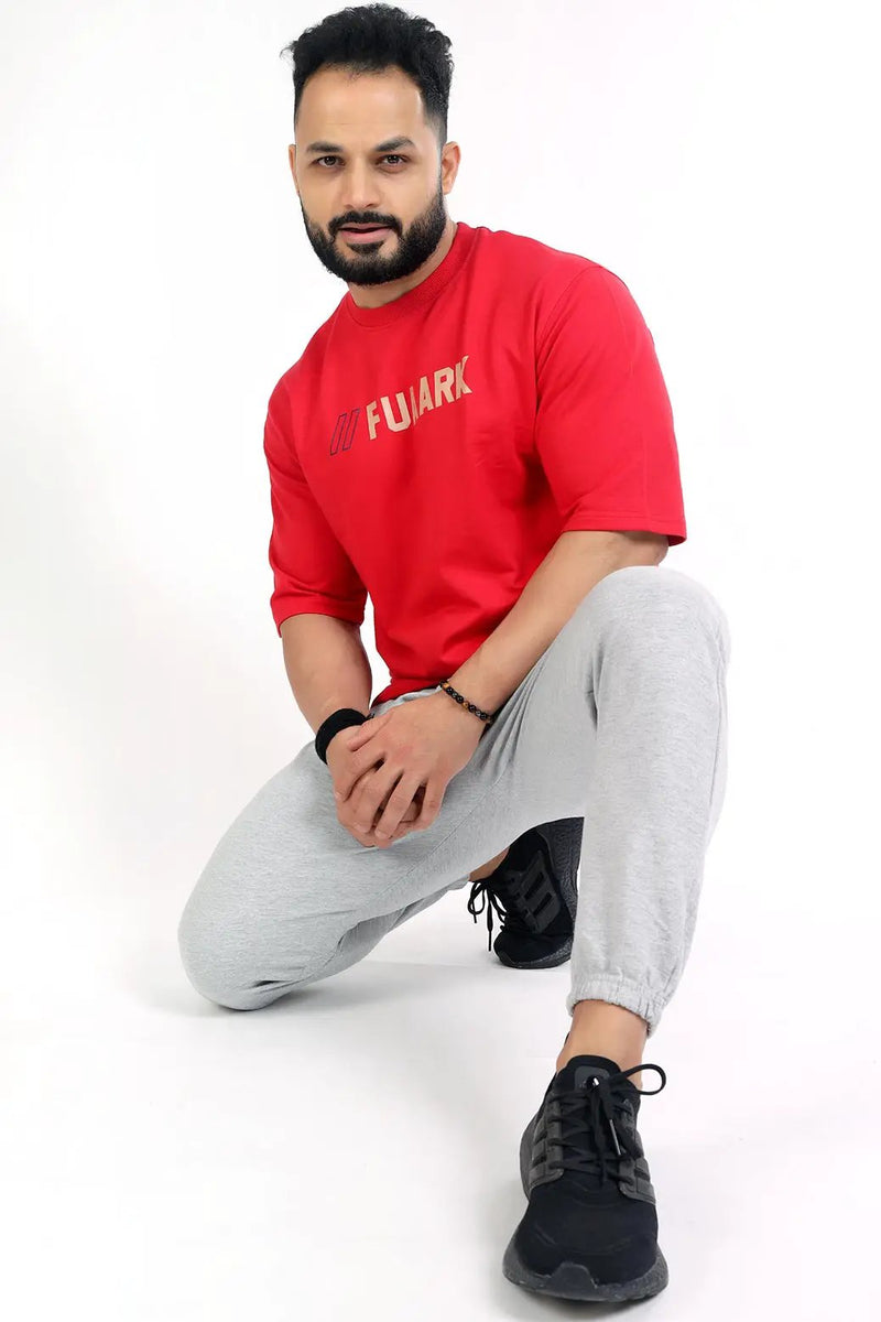 Greatest Oversized T-shirt Red by Fuaark Nz