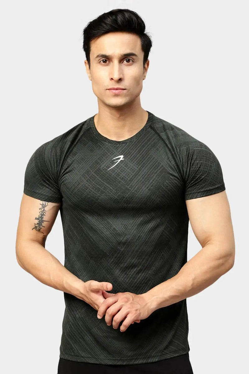 Ozone Jacquard T-shirt Green