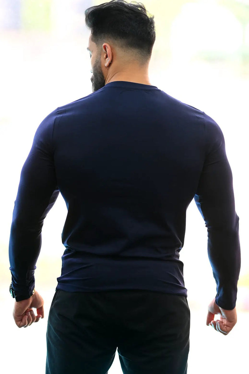 Peak Fullsleeves T-shirt Navy