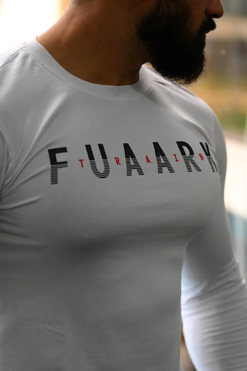 Peak Fullsleeves T-shirt White by Fuaark Nz