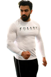 Peak Fullsleeves T-shirt White by Fuaark Nz