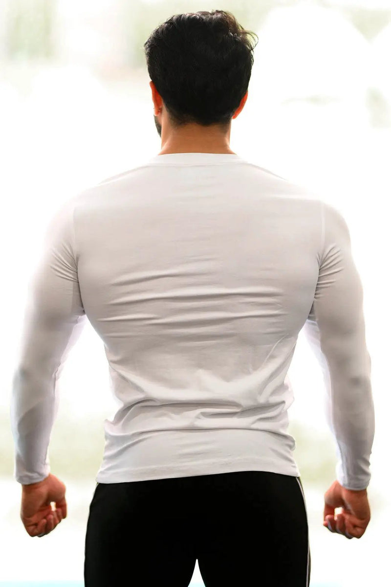 Peak Fullsleeves T-shirt White by Fuaark Nz