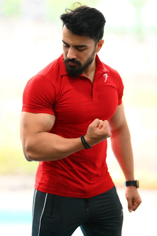 Polo T-shirt Maroon by Fuaark Nz