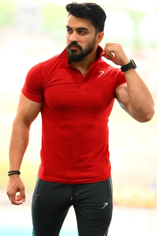 Polo T-shirt Maroon by Fuaark Nz