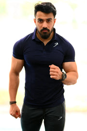 Polo T-shirt Navy by Fuaark Nz