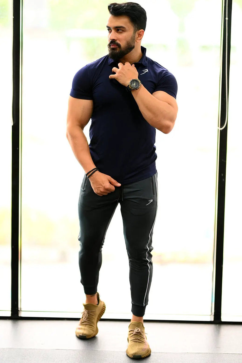 Polo T-shirt Navy by Fuaark Nz