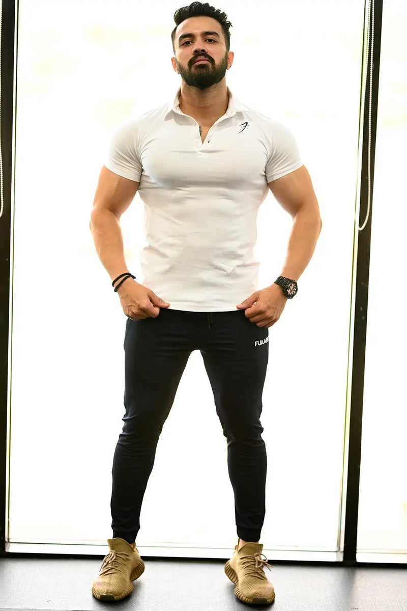 Polo T-shirt White by Fuaark Nz