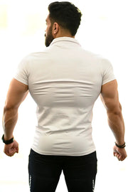 Polo T-shirt White by Fuaark Nz