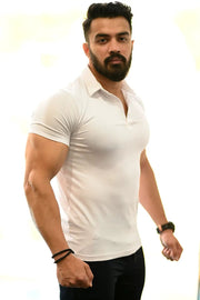 Polo T-shirt White by Fuaark Nz